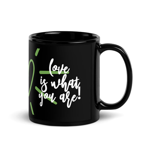 Luv Black Glossy Mug